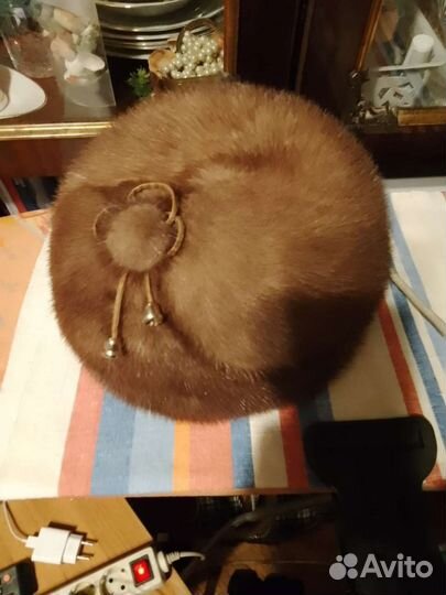 Шапка норковая женская