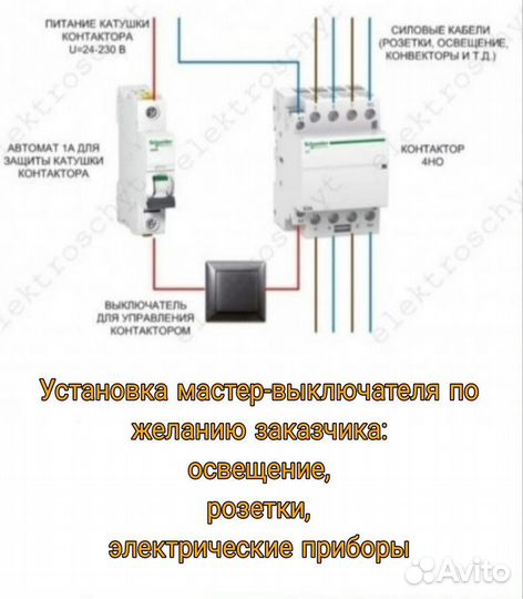 Услуги электрика.мастер на час