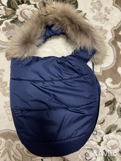 Зимний конверт на выписку для новорожденных