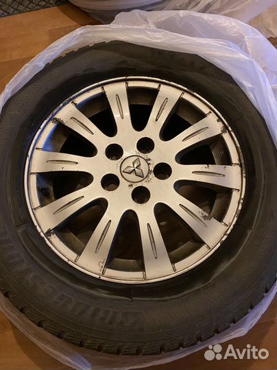Диски Mitsubishi Lancer и шины Bridgestone r16