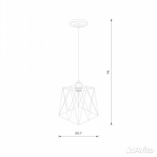Светильник потолочный в стиле Лофт