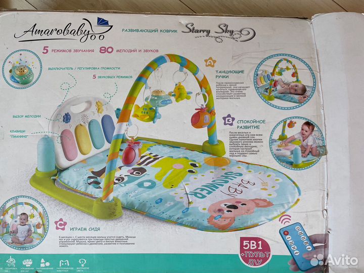 Развивающий коврик с пианино