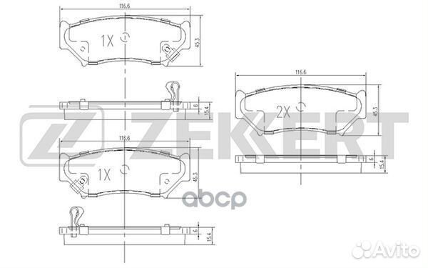 Колодки торм. диск. передн. Suzuki Jimny (SN) 0