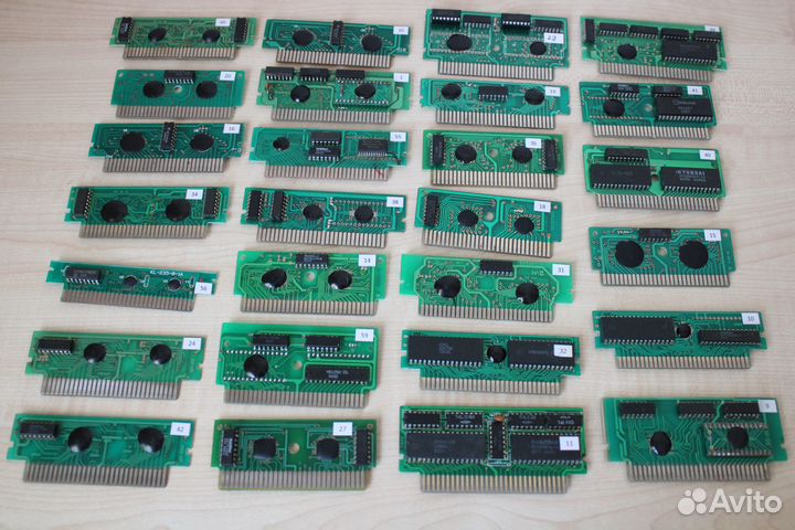 Игры Famicom (Dendy) на платах