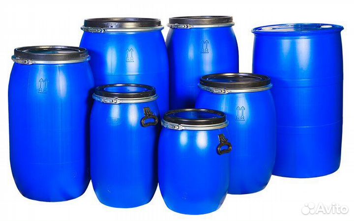 Пластиковые бочки разные б/у