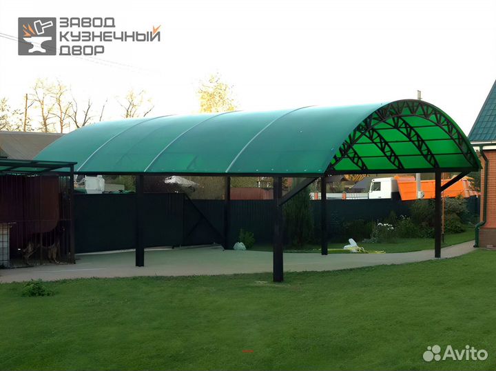 Навесы из поликарбоната для авто