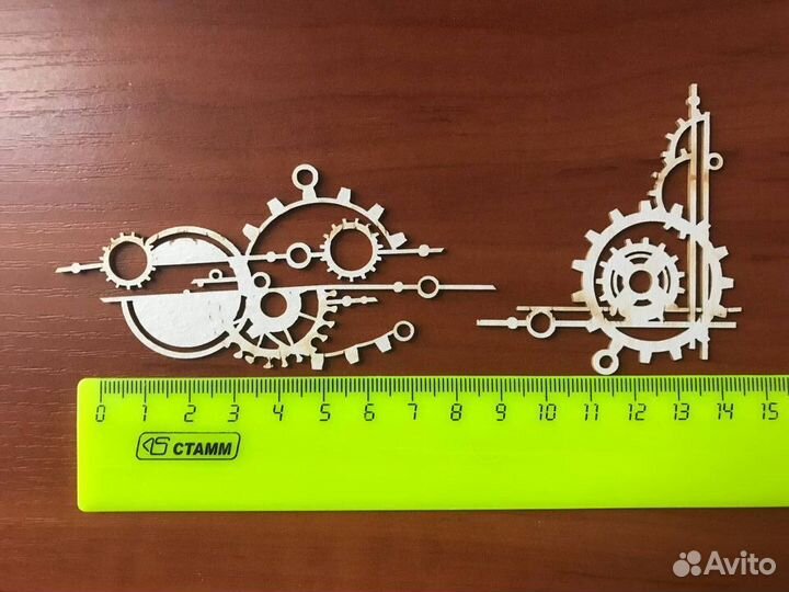 Картонный декор чипборд