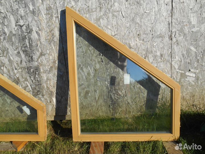 Окно клеенный дубовый брус. стеклопакет