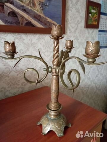 Подсвечник бронза