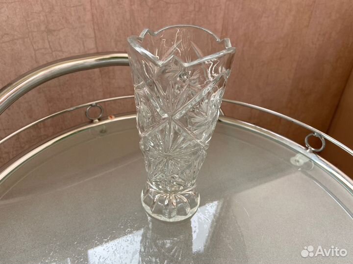 Вазы хрустальные 12 см и 18 см