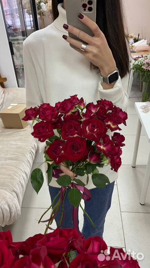 Розы кустовые/йошкар-ола/доставка