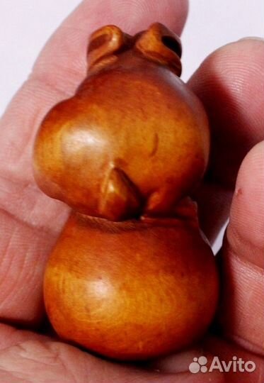 Статуэтка Кролик - Нэцкэ из Дерева Самшит ru*114