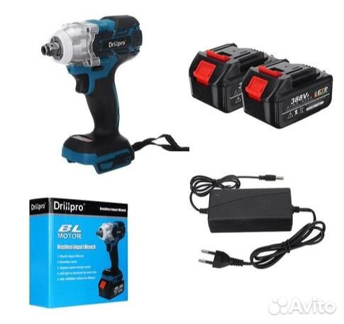 Аккумуляторный ударный гайковерт Drillpro 285 n.m