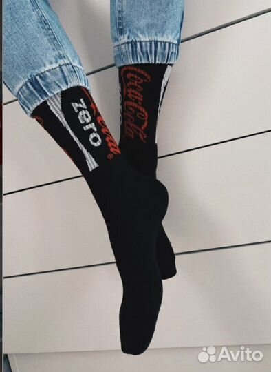 Высокие носки с принтом