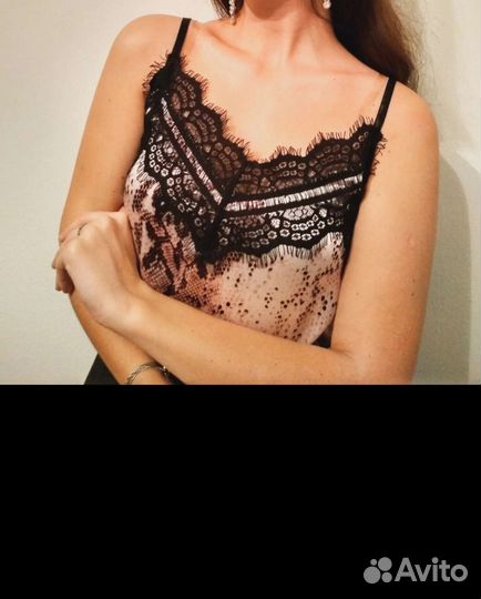 Атласный топ 44-46