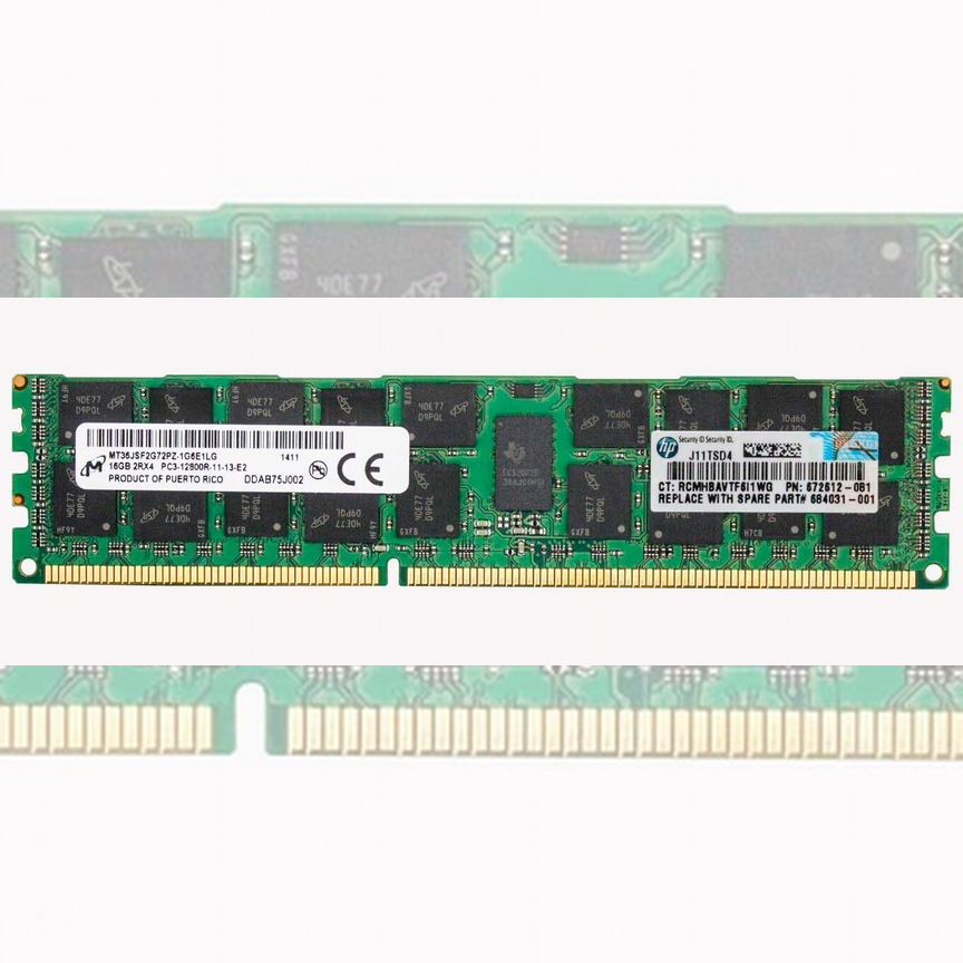 [672612-081] Оперативная Память Hp Ddr3 16gb 672612-081