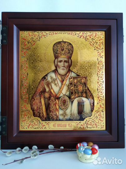 Икона рукописная Святого Николая Чудотворца
