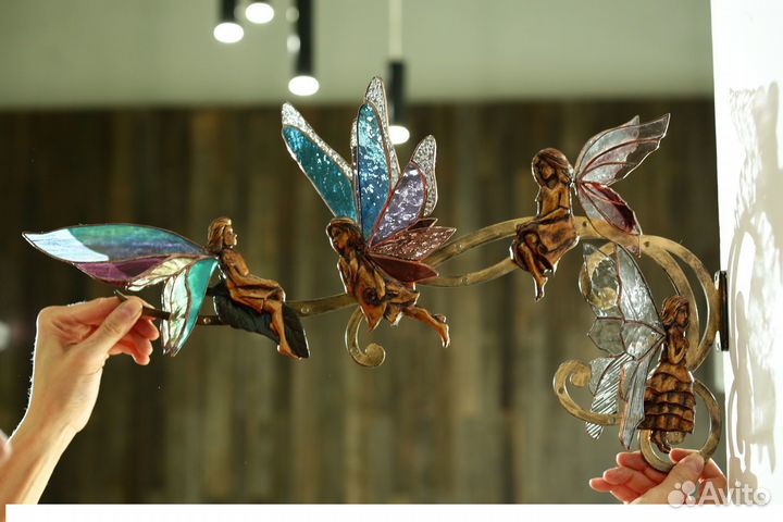 Феи (простые). Витраж Тиффани