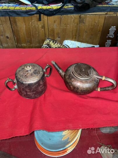 Чайник и сахарница антиквариат