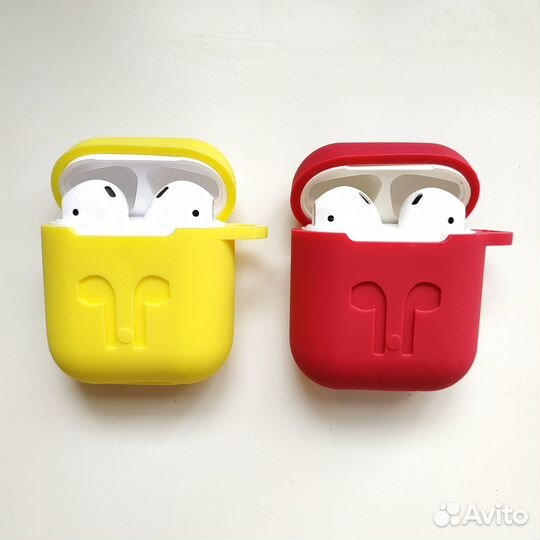 Чехлы силиконовые для Airpods 1/2 (Новые)