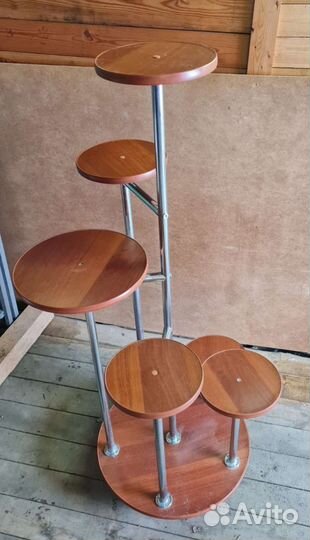 Подставка для цветов на 6 шт. орех. Доставка