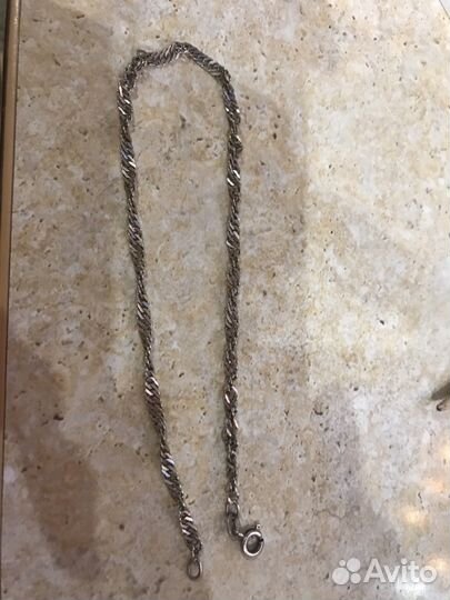 Цепочка серебро 26 см