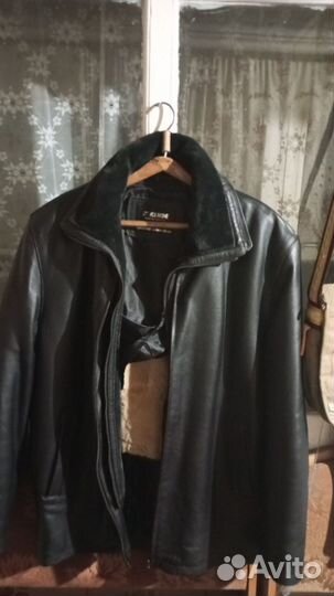 Кожаная куртка мужская 46 48 размер