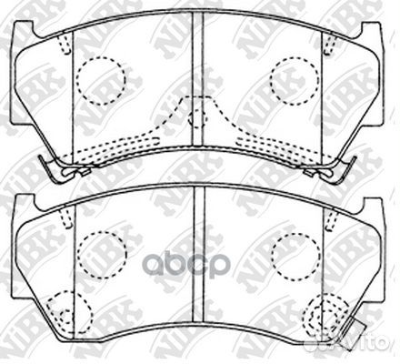 Колодки тормозные дисковые suzuki baleno 1.6 19