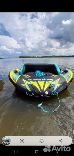 Водный тюбинг 3 места летающий