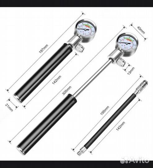 Насос для велосипеда, и воздушной вилки