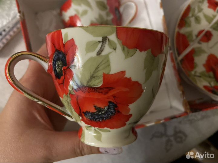 Сервиз чайный маки новый Manchester England