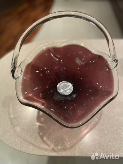 Ваза для фруктов муранское стекло италия murano