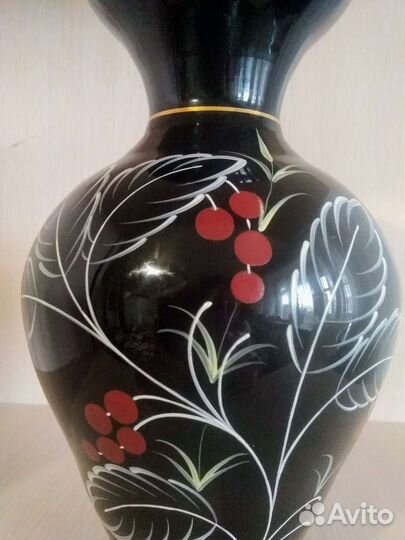 Ваза для цветов, цветное стекло, 60-е годы гдр