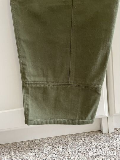 Широкие Брюки хаки. Massimo dutti брюки
