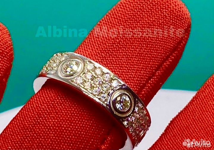 Кольцо Cartier с бриллиантами(муассаниты)