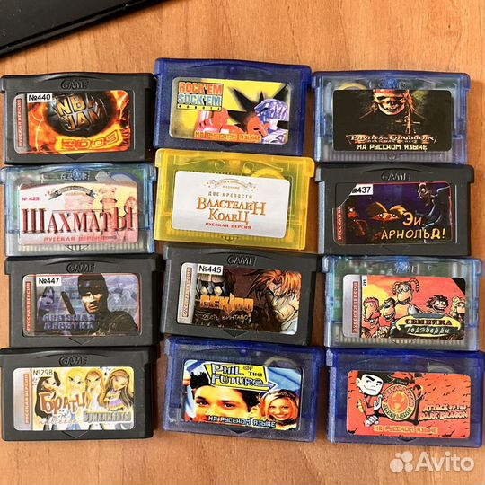 Картриджи gba 65 штук одним лотом