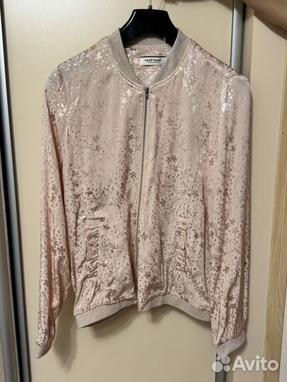 Легкий бомбер на молнии Naf Naf