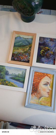 Картины маслом на картоне. Миниатюры