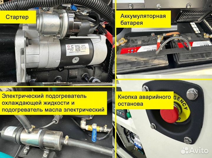 Дизельный генератор 15, 30, 50, 100, 120, 150, 200