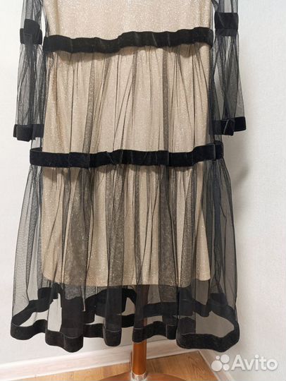 Вечернее платье в сетку 42 размер