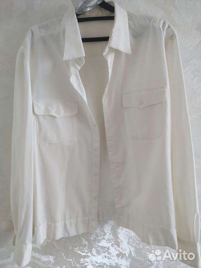 Рубашка белая форменная,56 р., б/у