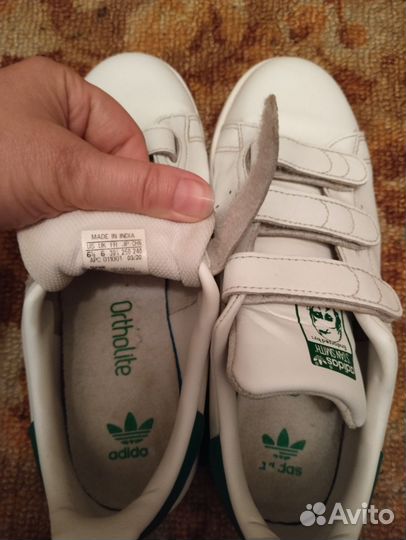Кеды adidas stan smith на липучках