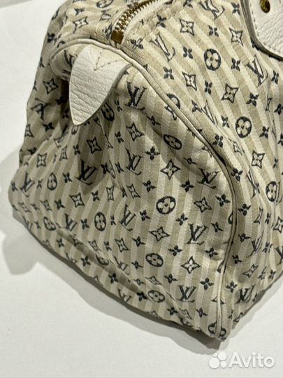 Сумка оригинал louis vuitton Lin Mini Speedy 30