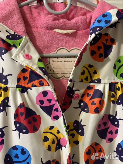 Плащ - дождевик для девочки 4г Hatley