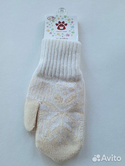 Варежки шерстяные 3-4 года