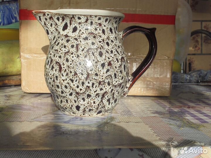 Кувшин керам 1 л + бокалы фарфорф + керам 325 г