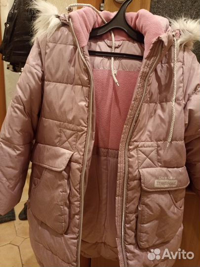 Зимняя куртка для девочки 122