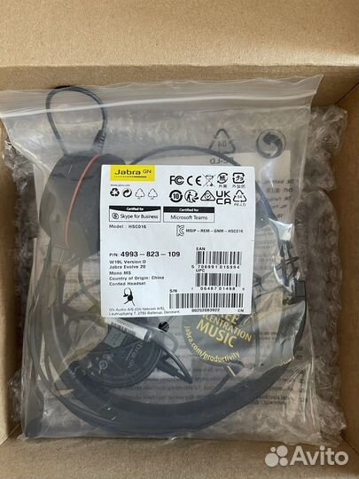 Гарнитура Jabra Evolve 20 Mono MS