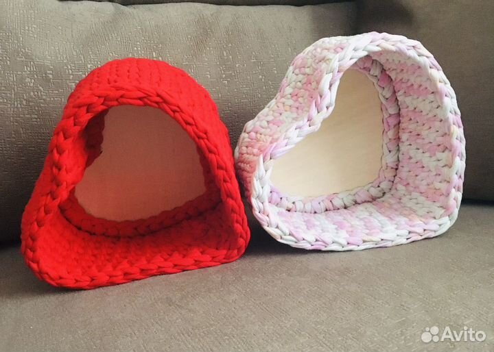 Корзинка из трикотажной пряжи