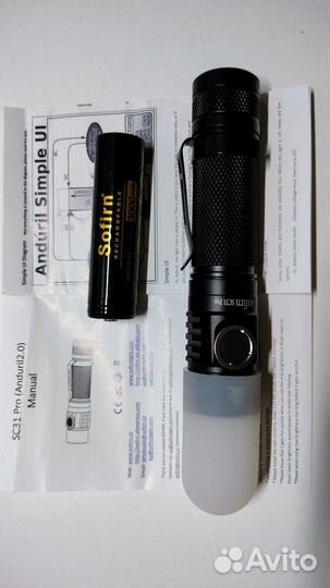 Карманный фонарь Sofirn Sc31 pro + акб 3000 mAh